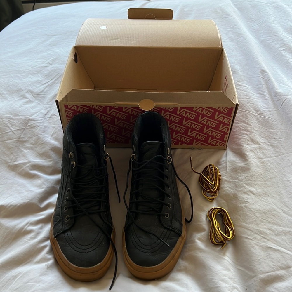 Vans Sk8-hi MTE Black/Leather/Gum 10.5(US)